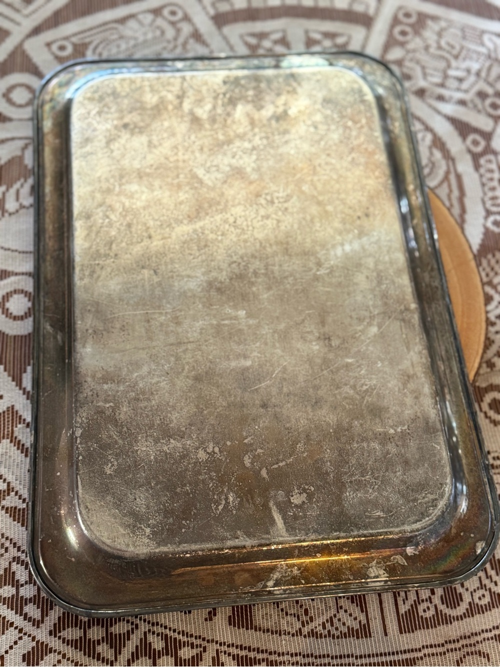 Vintage Friedman Silver Co. Large Serving Tray Silver-plate - Picture 2 of 3